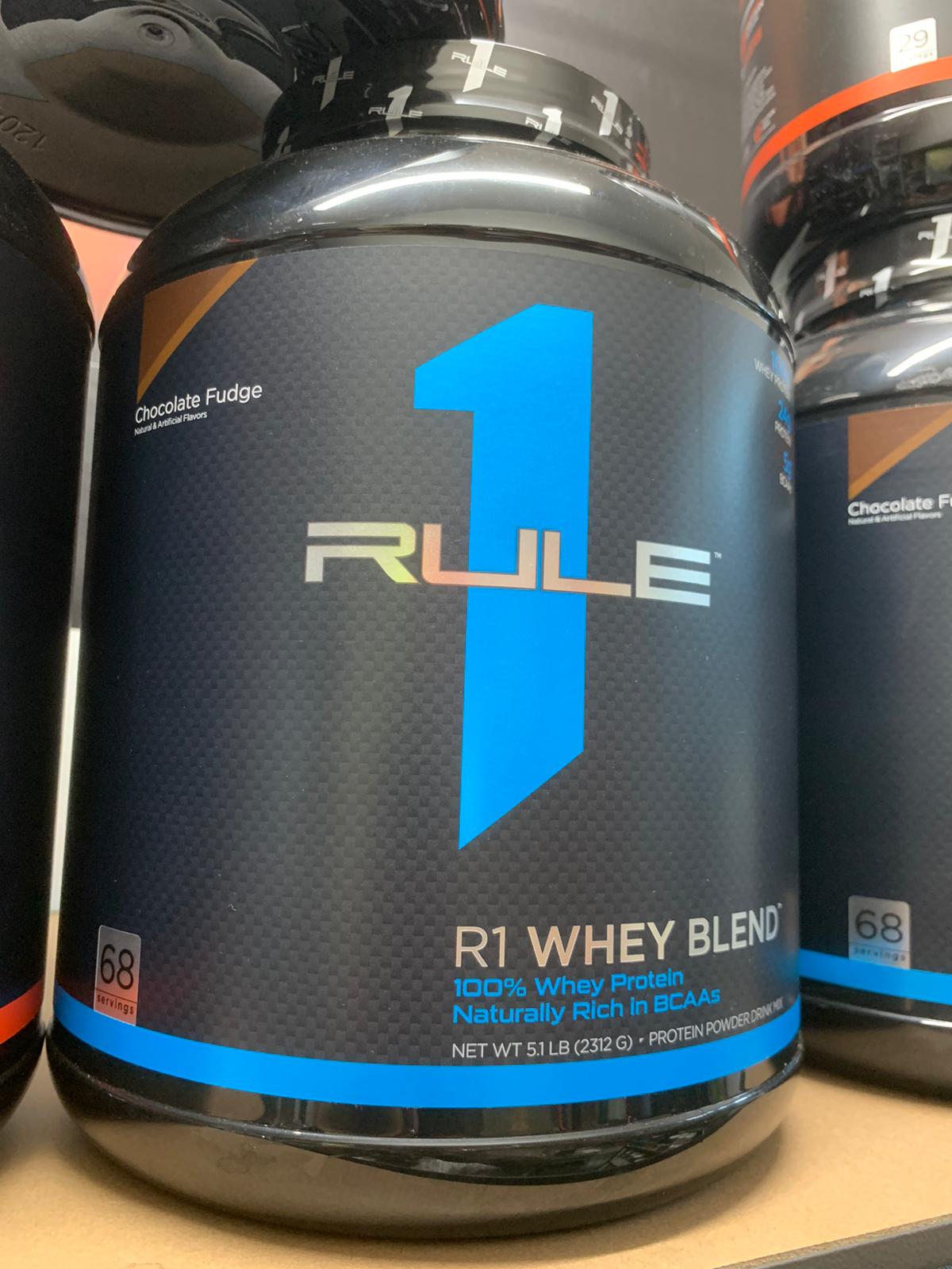 Rule 1 Proteins R1 Whey Blend, 68 Servings, Chocolate Fudge